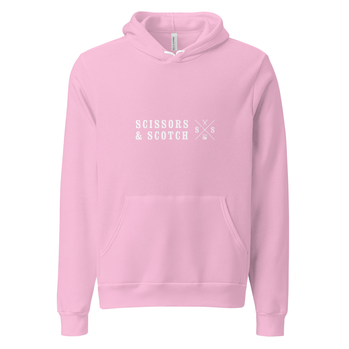 Stacked Logo Hoodie in Lilac — Actual Printful preview
