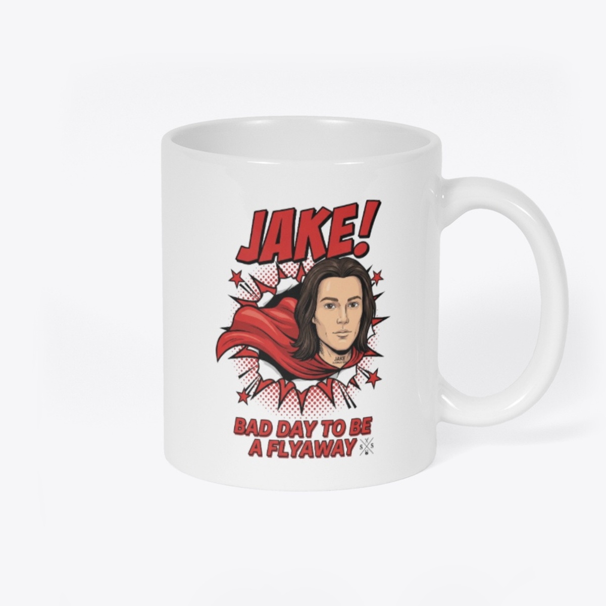 JAKE! Superhero Mug in White — Spring reference