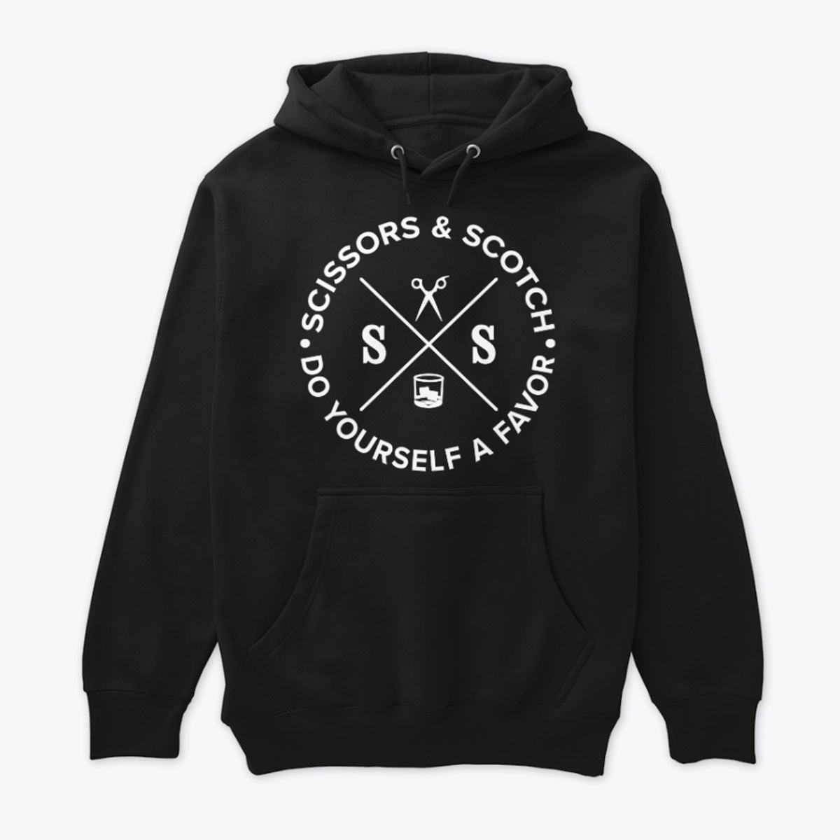 Circle Emblem Hoodie in Black — Spring reference