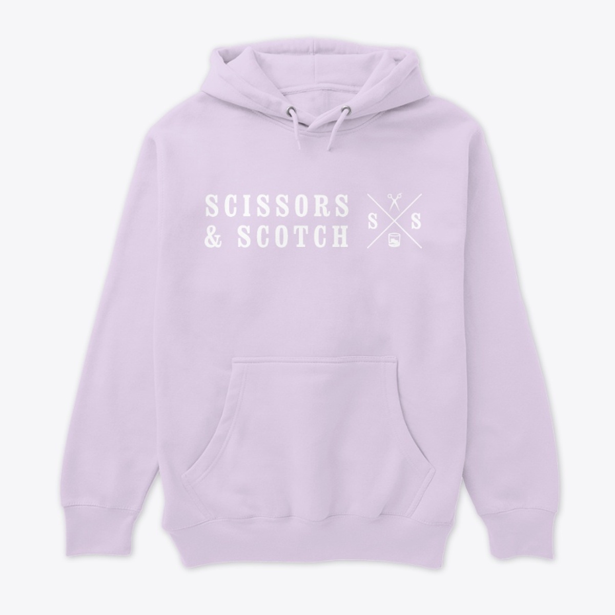 Stacked Logo Hoodie in Lilac — Spring reference